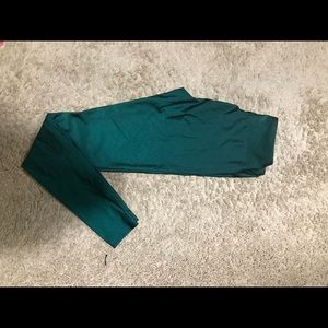 Silky green Forever 21 Athletic Leggings